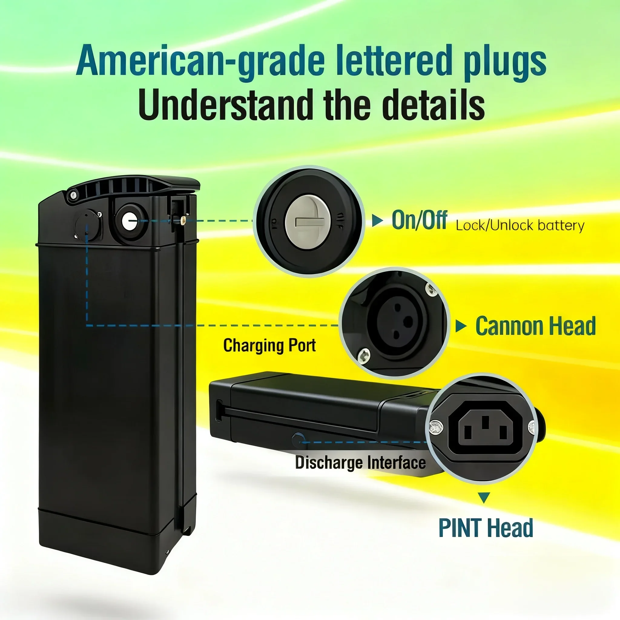 

48VSilverfish Electric Bike Battery 20Ah 30Ah Large Capacity 18650Lithium-ion cells Built-in Bms for 250W~1000W E-Bike/Scooter