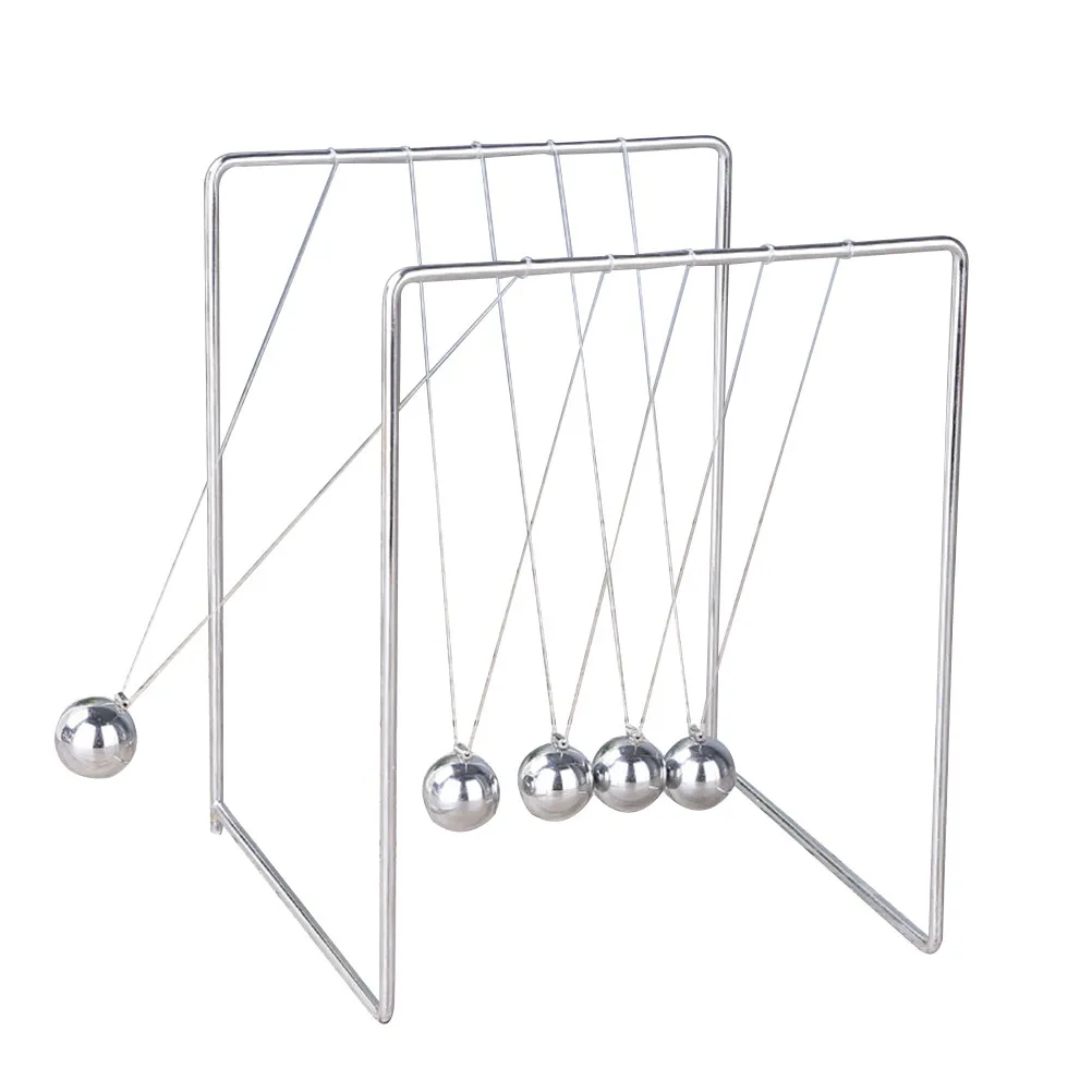 

Newton's Cradle DIY Science Kit Premium Metal Desktop Decor Educational Dynamics Experiment Tool for Classroom Home Office