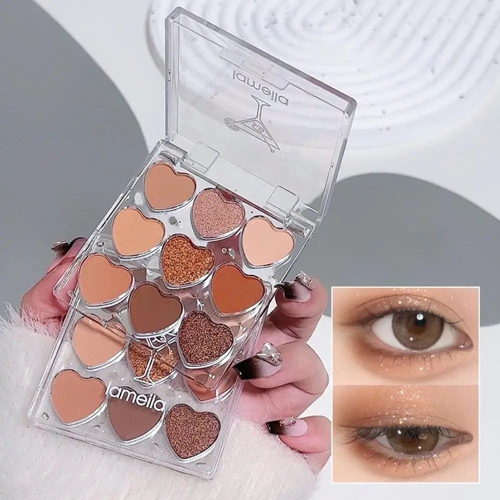 2025 جديد 7 جرام تسعة ألوان الحب عينيه برتقالي بني غرامة ماتي اللؤلؤ لوحة لامع اليقطين بيبلوم الأرض لوحة اييشادو G0F8 #2