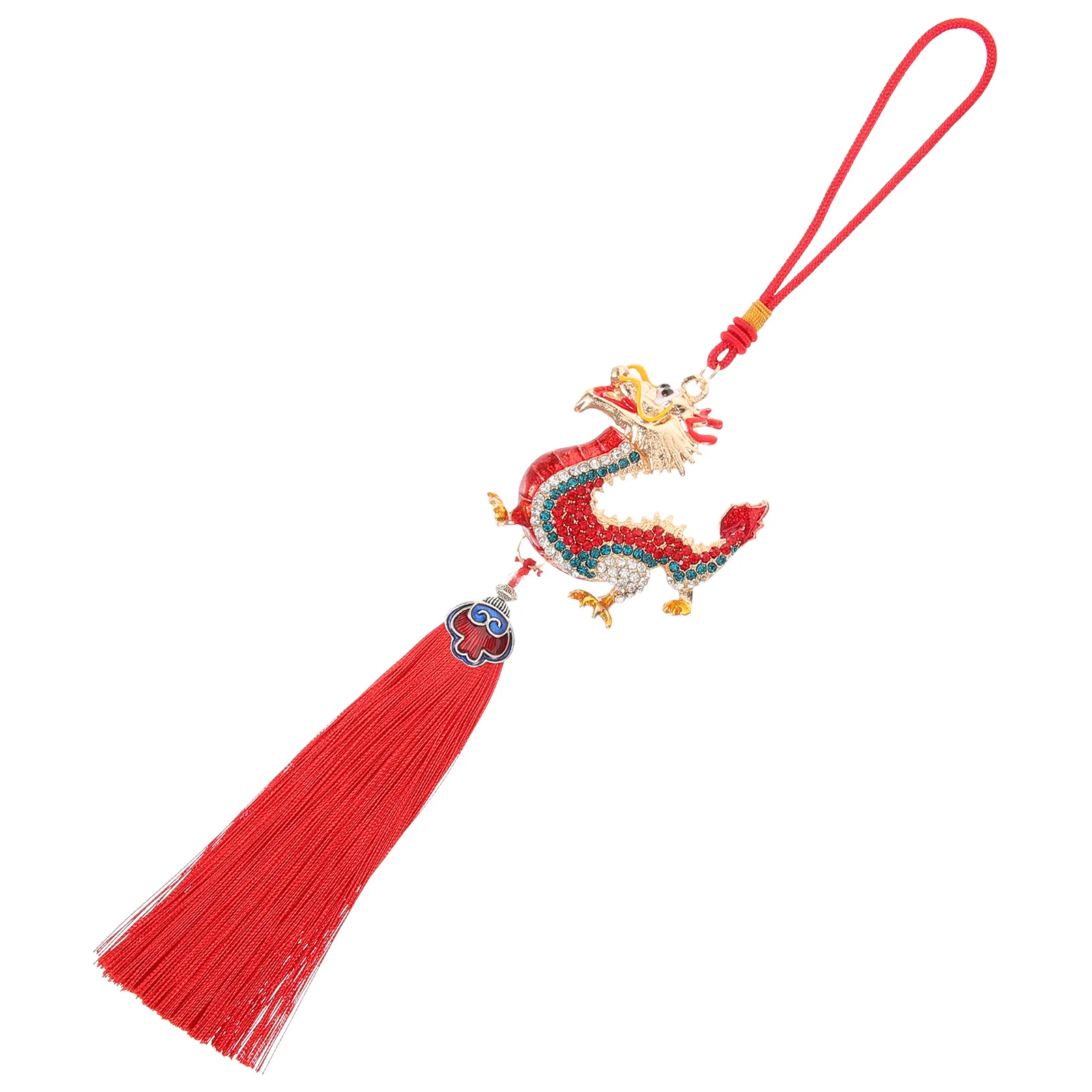

1 Piece Alloy Dragon Pendant Car Hanging Decoration 3D Chinese Dragon Design for Car Mirror Hanging Ornament Keychain Phone