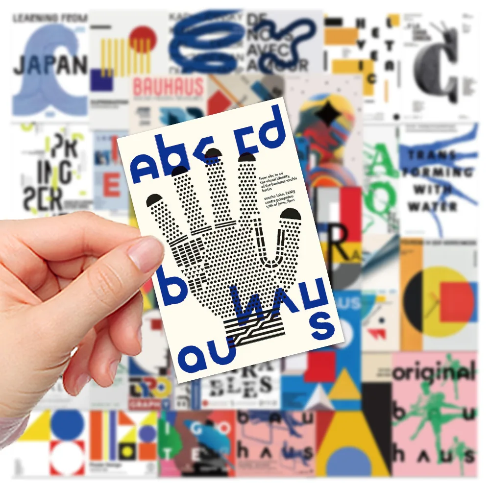 10/20/40pcs Bauhaus Abstract Art Graffiti Stickers Painting Decals DIY Skateboard Laptop Phone Notebook Car Wall Decoration Toys