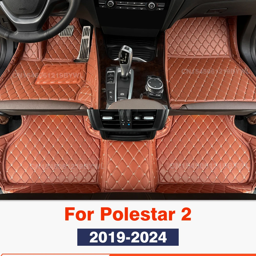 

For Polestar 2 2019-2024 Polestar 3 2023-2024 Custom Car Floor Mats Automobile Carpet Cover Interior Accessories Protective Pad