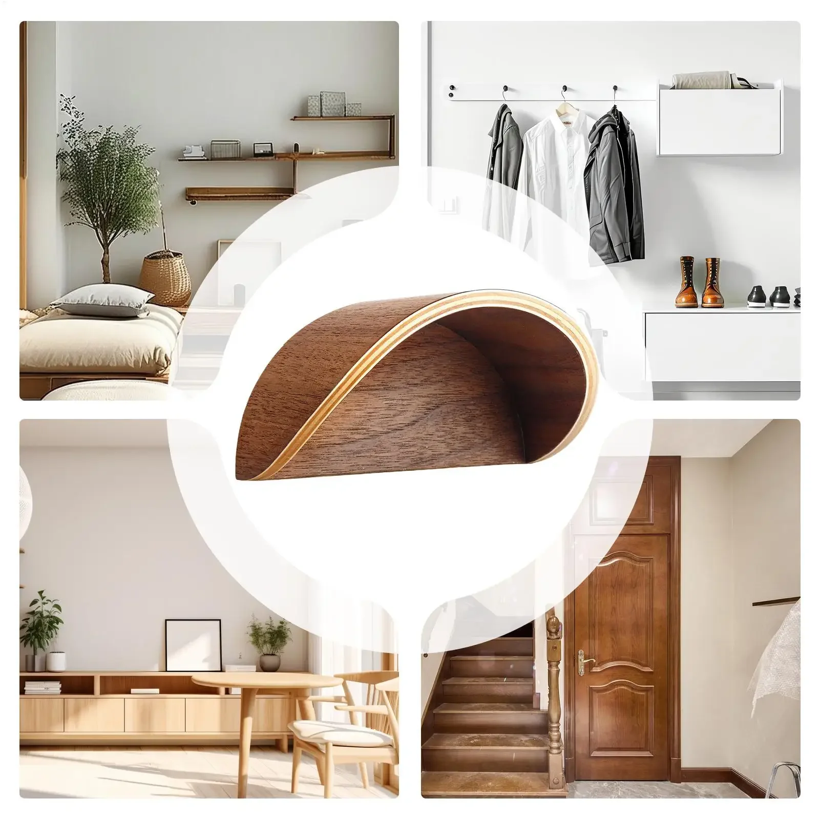 Wooden Wall-Mounted Hanger Organizer for Home Entryway Mudroom Cowboy Cap Storage  Cowboy Hat Rack Western Hat Organizer