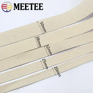 9 Meter 20/25/30/38/50mm Polyester Baumwollwebbeutel Back Backpackgürtel 11 Hauptverkäufe Baumwollbänder - №5