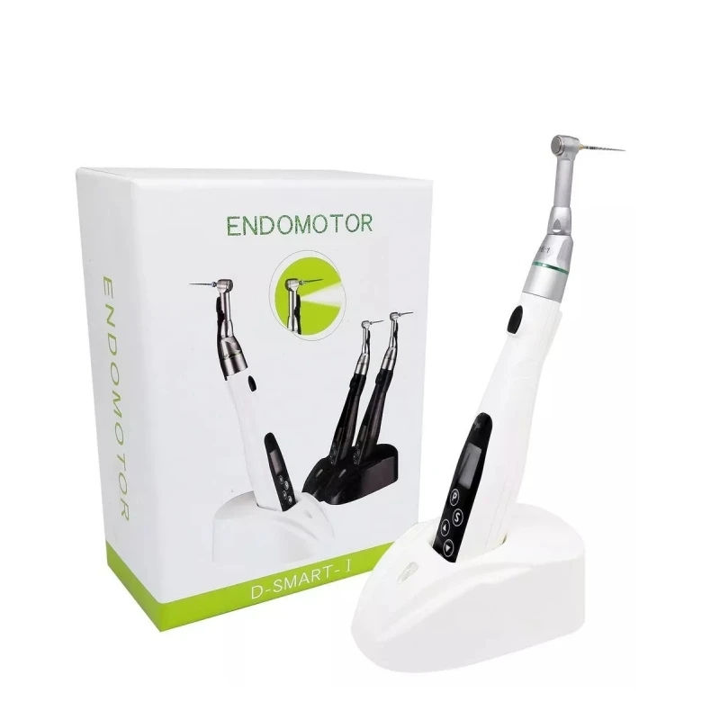 

Wireless 16:1 Reduction Contra Angle Handpiece LED Light Dental Endo Motor for Root Canal Oral Therapy