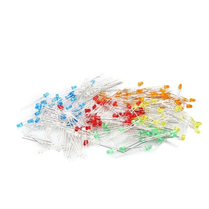 50 Stks/partij 3Mm 5Mm Lichtgevende Diode Led Rood/Groen Haar Groen/Blauw/Geel Geel/Oranje/Wit Licht Led Luminotron