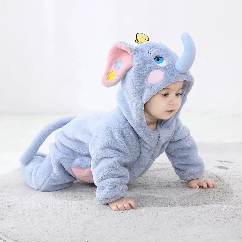 

Elephant Onesies Baby Clothing Animal Kigurumi Newborn Cartoon Pajamas Infant Jumpsuit Kids Halloween Cosplay Costume Outfits