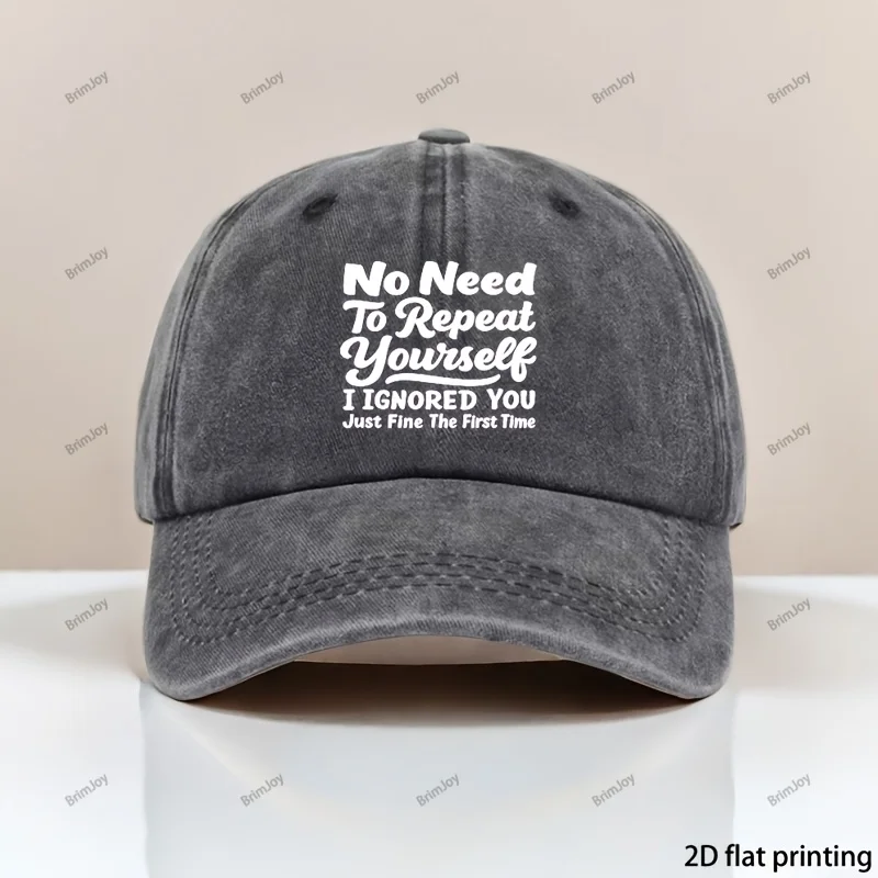 Adjustable Baseball Cap, Suitable for Truck Driving and Outdoor Activities—Unisex Retro Style, with the Phrase 