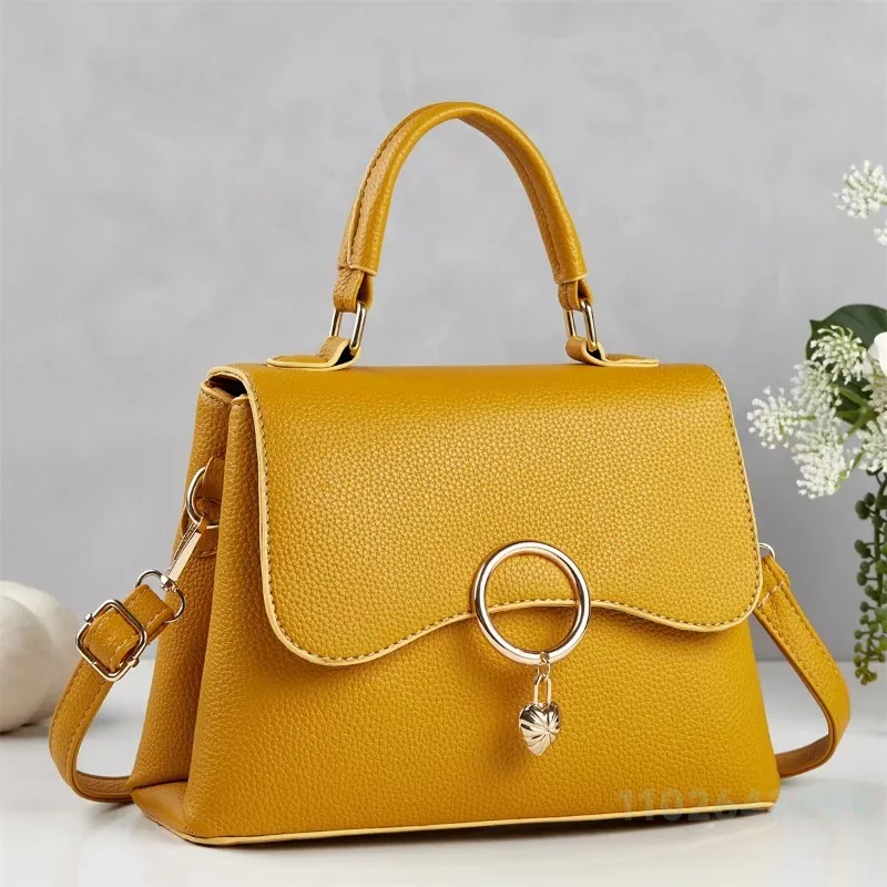 New Light Luxury Women's Crossbody Bag Fashionable and High Quality Women's Handbag Solid Color Versatile Commuter Storage Bag