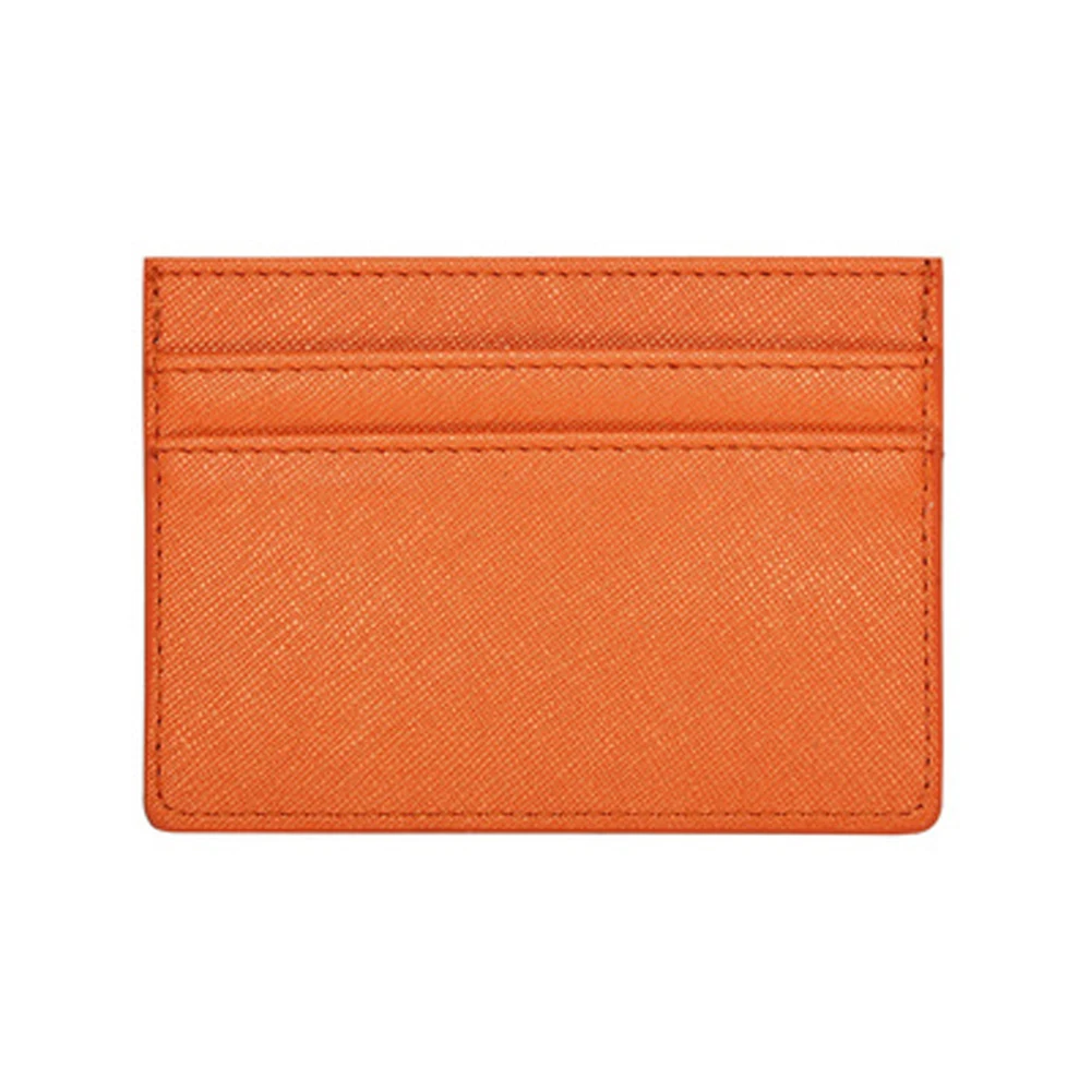 Mujeres Hombres Tarjeta de identificación de crédito Tarjeta bancaria de doble cara Titular de la tarjeta delgada Monedero Estuche Bolsa Cartera de negocios