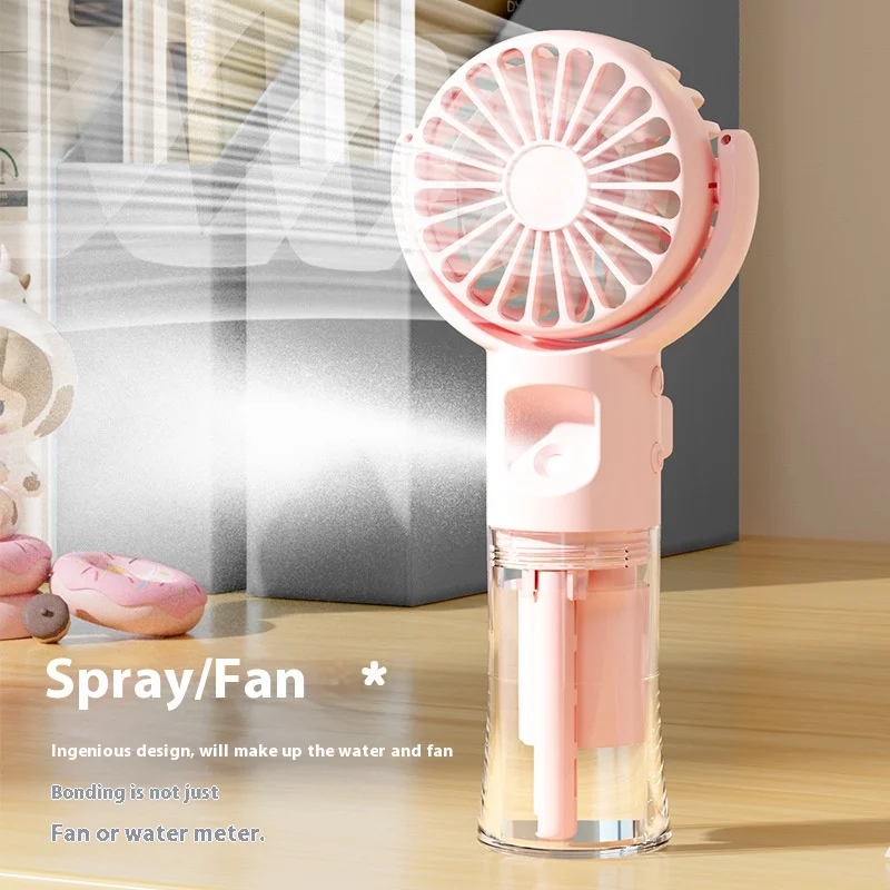 Portable fan air conditioner USB electric fan nano water mist household and outdoor water replenishment air humidifier