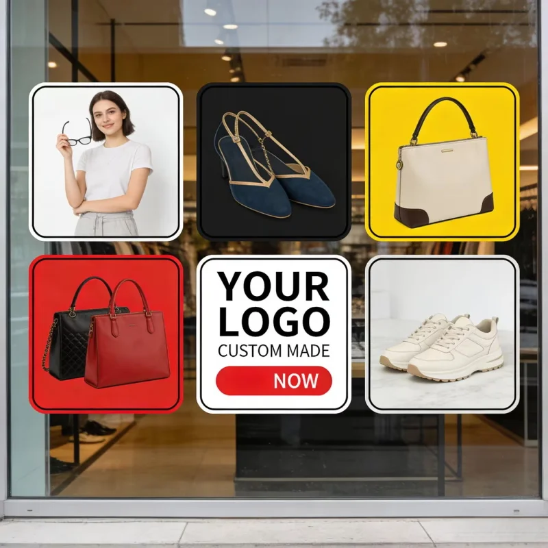 Custom Stickers Personalized Logo Decals for Cup Jar Packaging Window Display Counter Decor Brand Promotion Adhesive Labels Etc