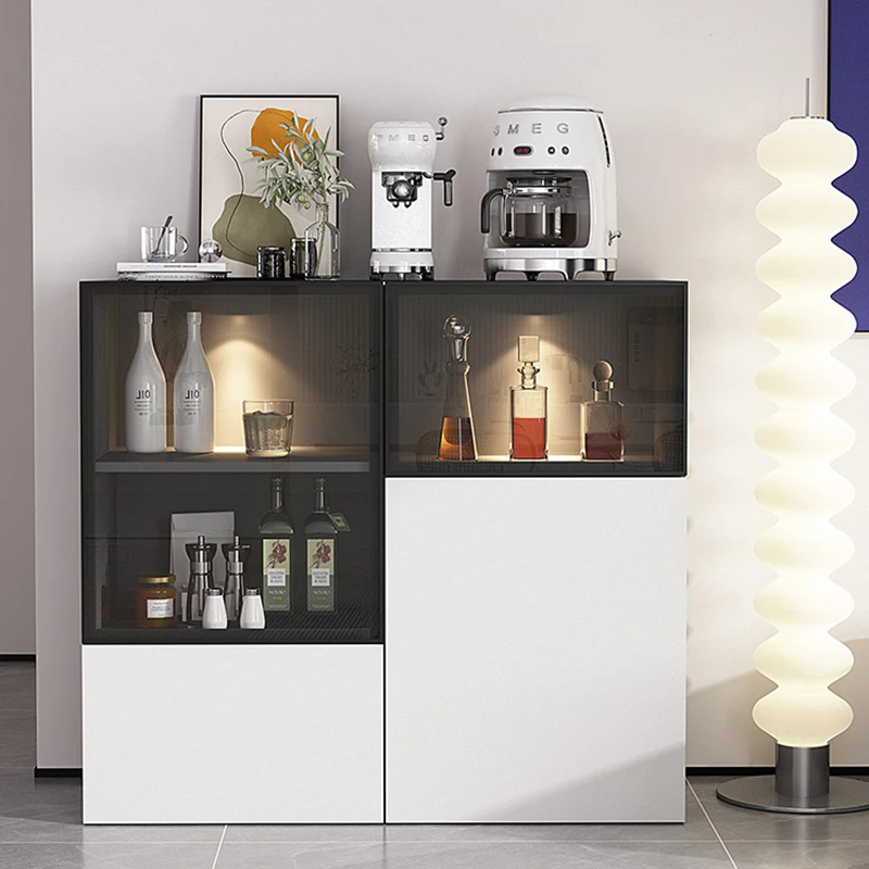 Collectibles Doors Living Room Display Hardwood Whisky Nordic Cabinets Office Modern Vitrine Salon Meuble Furnitures