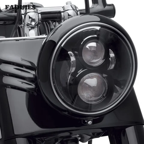 7-дюймовая Светодиодная Фара В Сборе Для Мотоциклов Harley Tour FLD, Softail, Heritage, Street Glide, Road King, Electra Glide