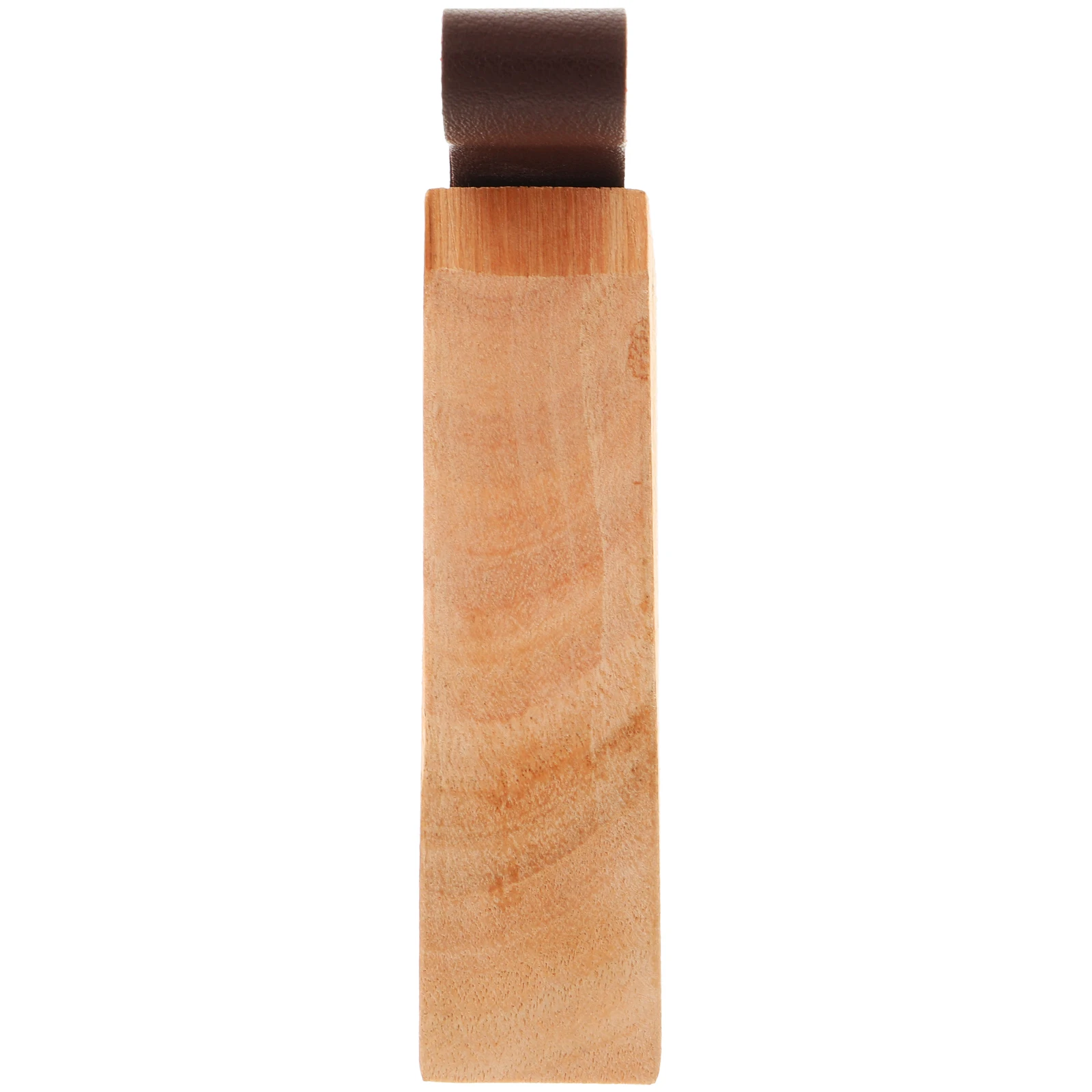 

Wooden Stopper Natural Grain Environment Friendly No Paint Safe Creative Wedge Home Door Blocker Easy Storage Strong