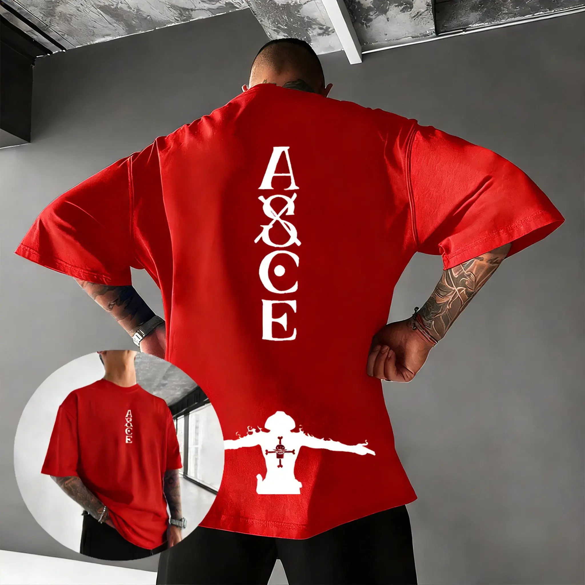 

Новая футболка унисекс One Piece с графическим принтом, оверсайз, винтажная, хлопковая, с коротким рукавом, с аниме-принтом, летняя, повседневная, уличная одежда, топ 2026