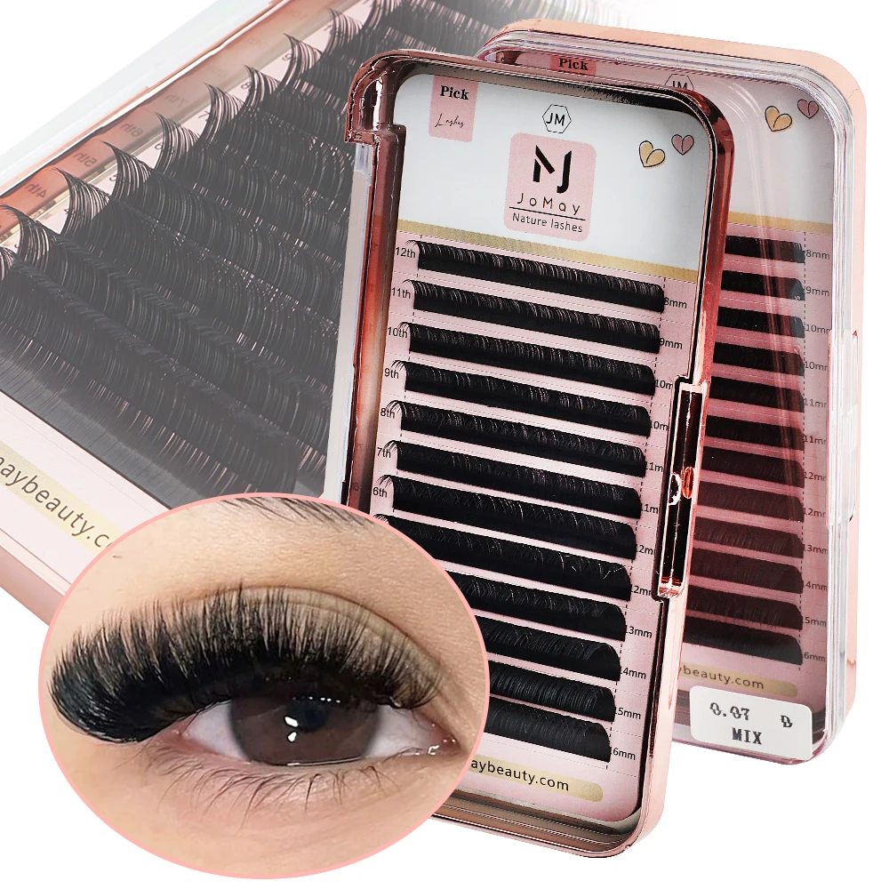 Jomay Mink Fake Lashes 12rows Eye Lashes False Eyelashes wholesale lashes Professional makeup eyelash tools