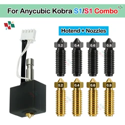For Anycubic Kobra S1 Hotend Kobra S1 Combo Hot End Kit for Anycubic Kobra S1 Nozzle Print Head S1C 3d Printer Accessories