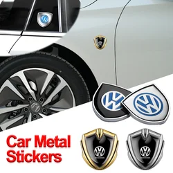 1 STKS 3D Metalen Auto Embleem Kofferbak Zijruit Body Sticker Auto Accessoires Voor Volkswagen Passat GTI Tiguan Golf 4 Polo B6 T5