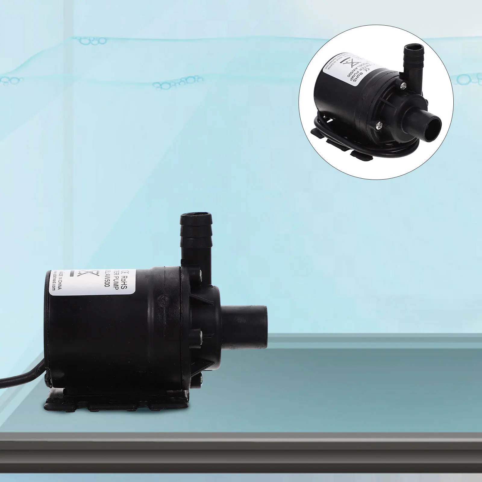 

Small Household Solar Booster Pump Submersible Pump Durable Silent Noiseless for Shower Hydroponic Dishwasher