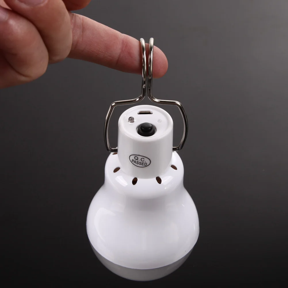 Outdoor Waterproof Camping Lamps LED Solar Bulb Light Portable Solar Lamp for Camp Tent Night Fishing Emergency Lights