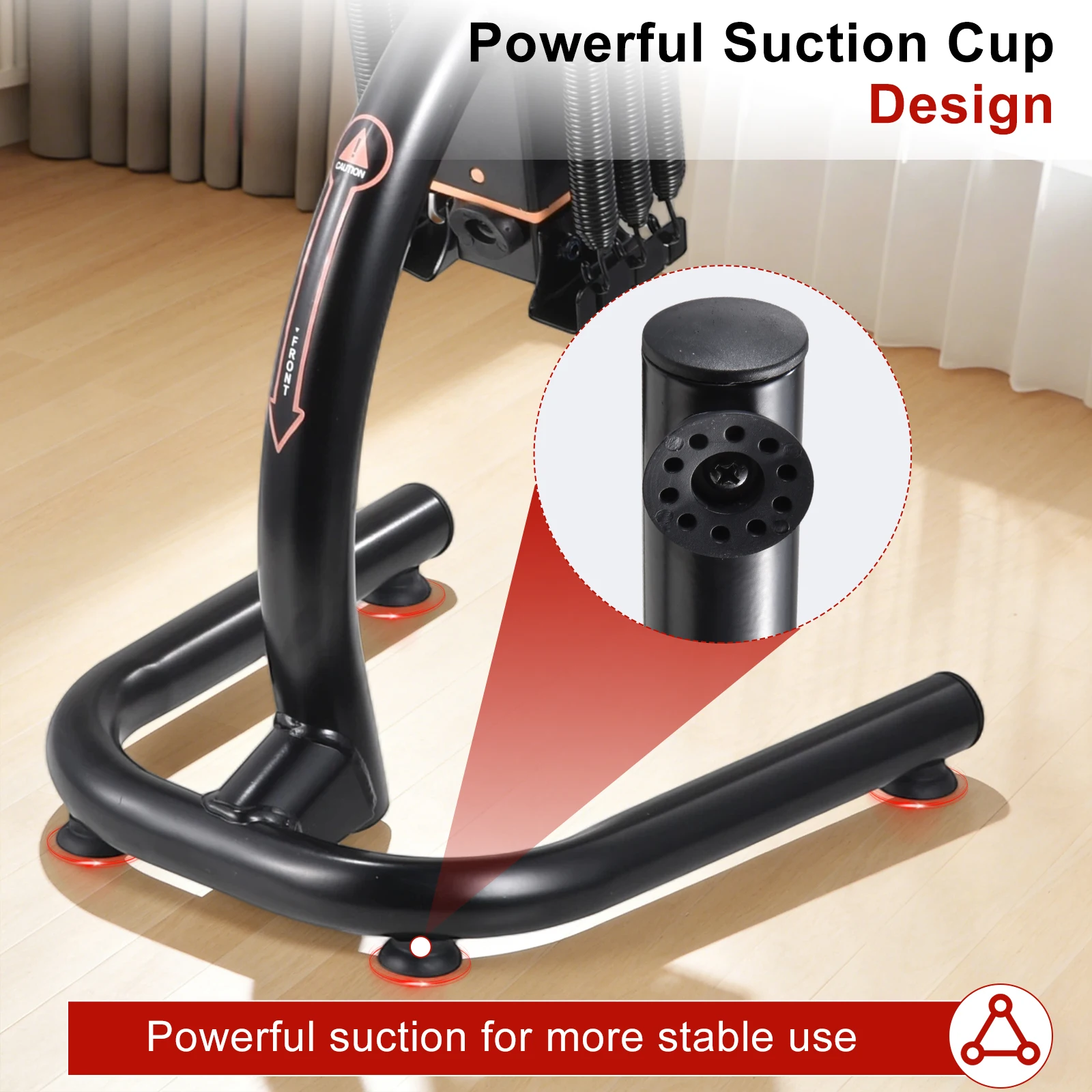 Assisted Squat Machine Height Adjustable Glutes Trainer with Variable Intensity, Leg Hip Core Strengthener Exercise Equipment for Home Gym, Low Impact Lower Body Workout Machine for Glutes Legs Hamstrings Quads view 4