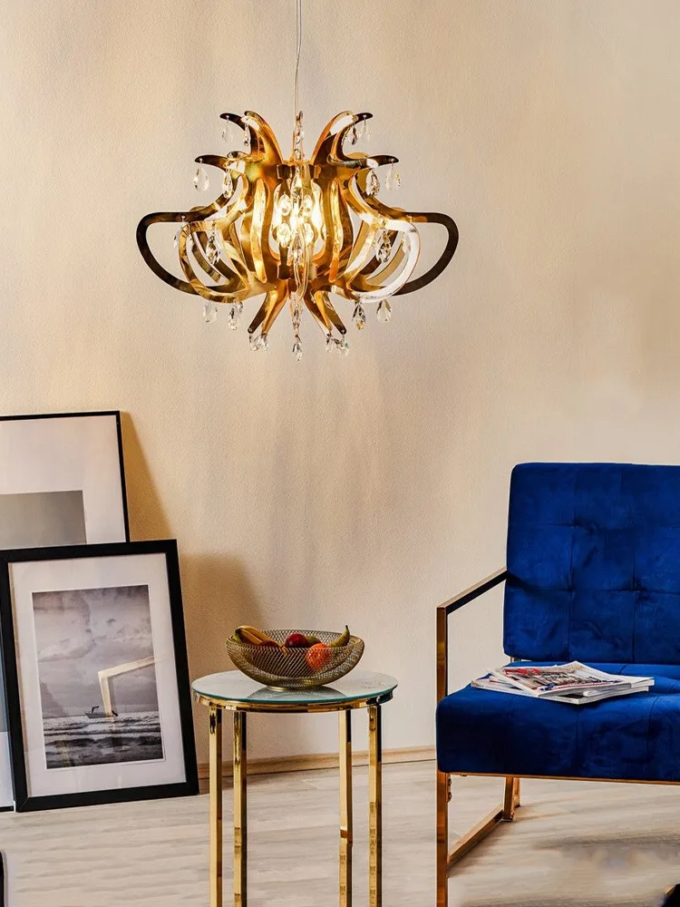

Italian Lillibet Light Luxury Living Room Dining Room Chandelier Modern Crystal Bedroom Chandelier