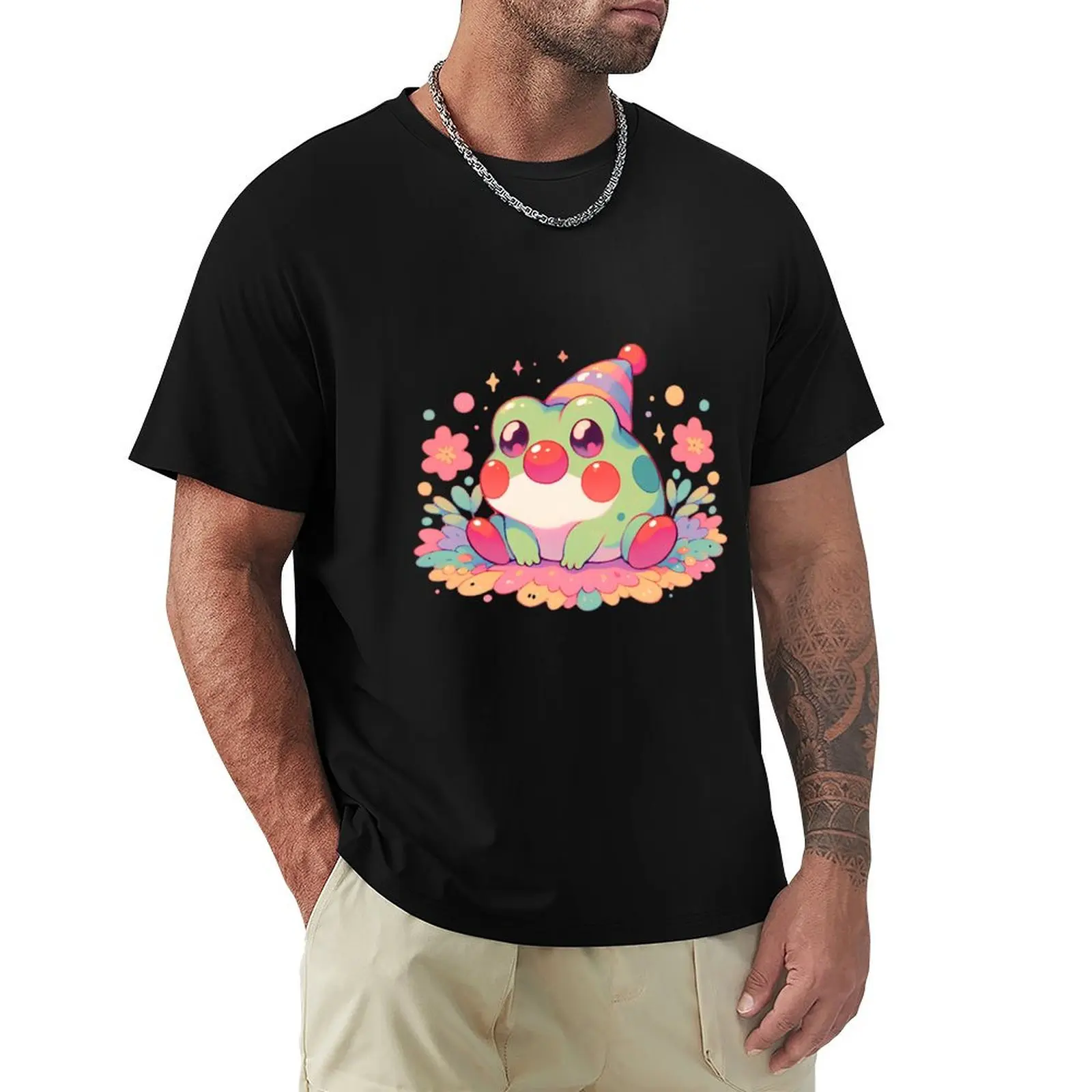 

Cute Clown Frog T-Shirt funny costumes cotton graphic tees Louboutins oversized graphic tee workout shirts for men