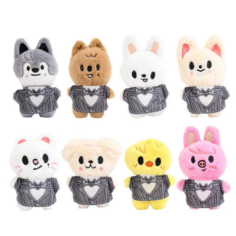 

New Stray Kids Plush Keychain SKZOO Pilot Doll Week Official Kpop Children's Christmas and Birthday Toys