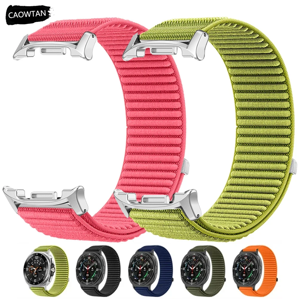 Nylon Loop Strap for Samsung Galaxy Watch8 40mm 44mm Adjustable Replacement Bracelet for Watch 8 Classic 46mm Band Accessories