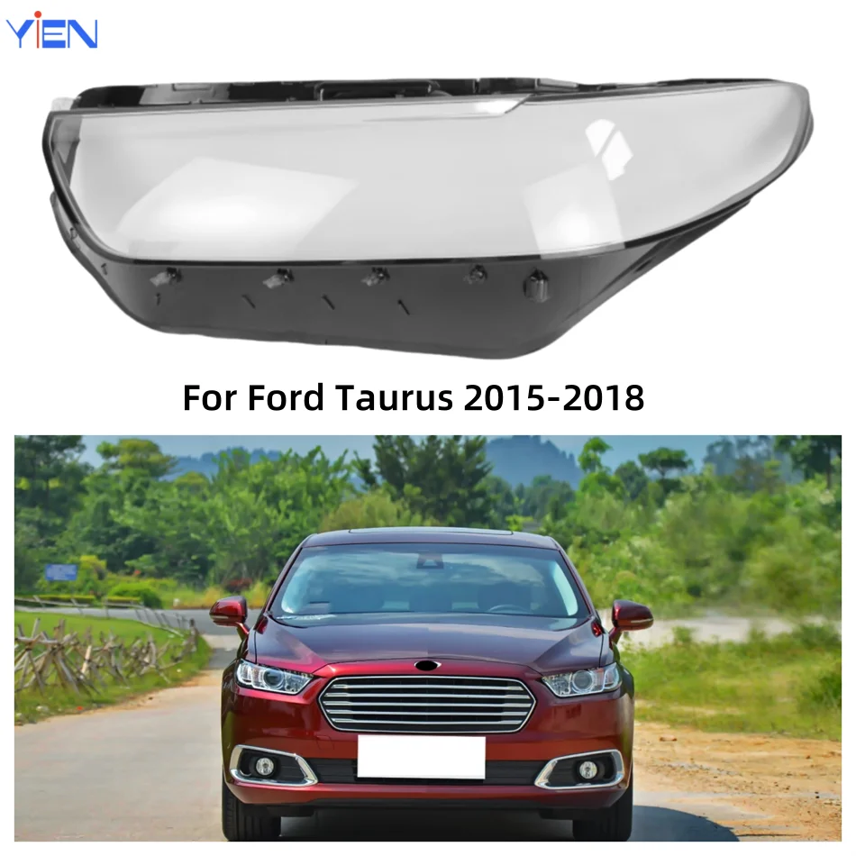 

For Ford Taurus 2015 2016 2017 2018 Car Accessories Lampshade Headlight Cap Car Front Headlight Lens Cover Lights Shell