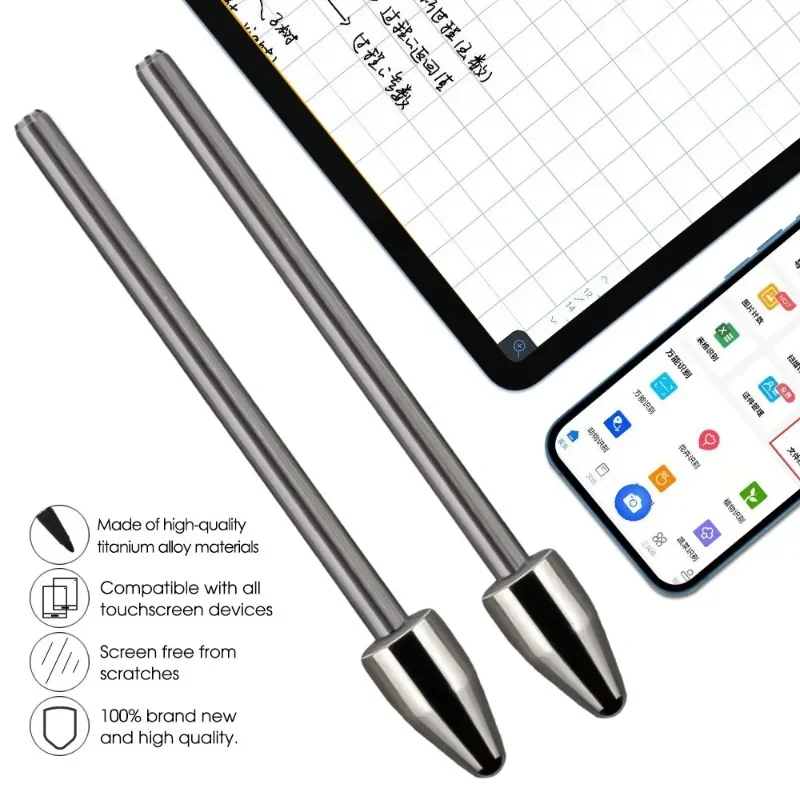 For Samsung Galaxy Tab S6 S7 S8 S9 S23 S24 Note20 Note10 Titanium Alloy Stylus Tip Replacement Tablet Pencil Nib with Tweezer