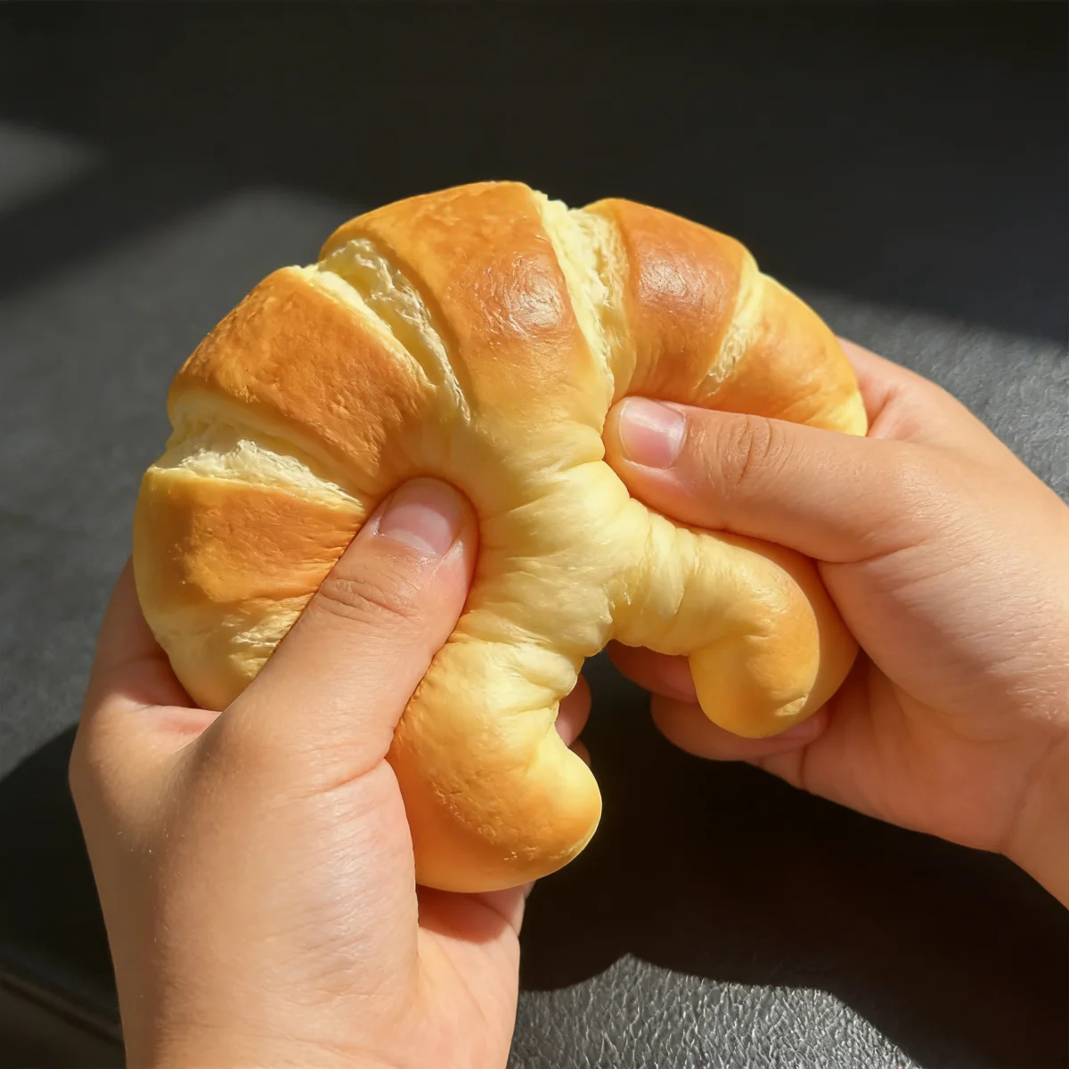 PU Realistische Künstliche Brot- und Kuchenmodelle, Simulierte Croissants, Donuts, Waffeln, Requisiten für Lebensmittelfotografie, Heimküchen- und Fensterdekoration – Detail 7