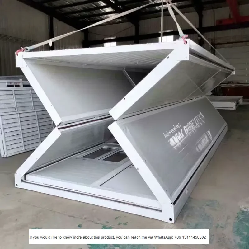 Foldable Cheap Price 2 Storey Small Prefabricated Tiny House Ready Made Mini Modular with Bedroom Prefab Home Villa