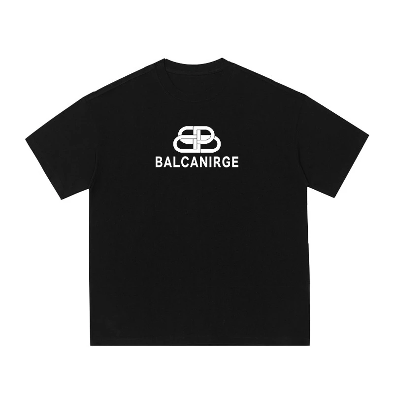 

Balcanirge Paris Street Fashion Trend Pattern Printing Summer Luxury Brand Cotton Men's and Women's T-Shirts Short Sleeves