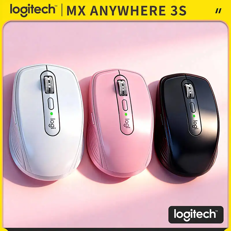 

Компактная мышь Logitech MX Anywhere 3S, эргономичный дизайн, перезаряжаемая, с быстрым прокруткой для портативных ПК Mac