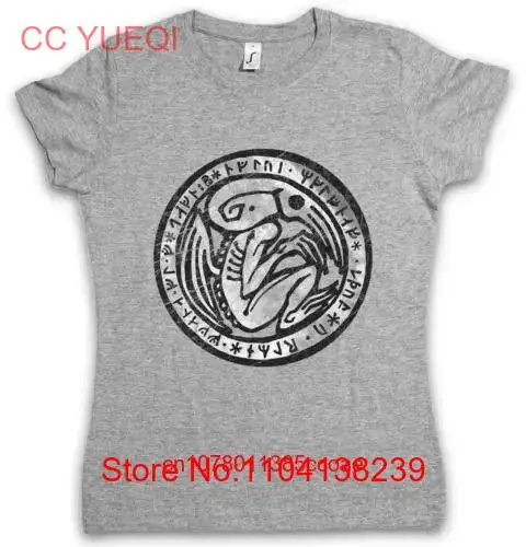 Cthulhu Patch Frauen T-Shirt Horror Arkham h p miskatonic love craft dunwich lange oder kurze Ärmel