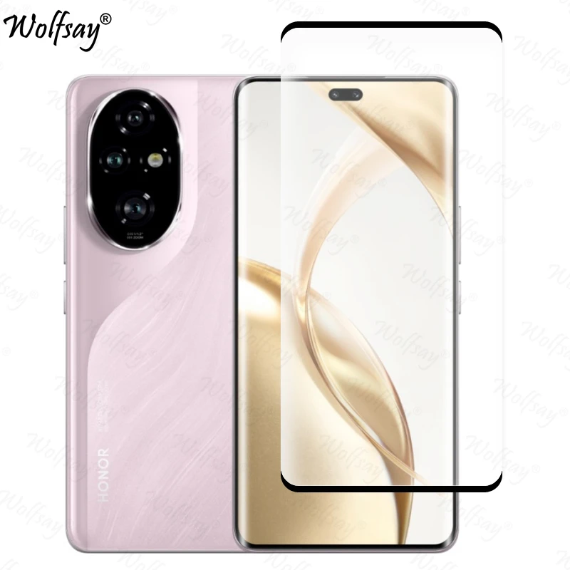 Protecteur d'Écran en Verre pour Honor 200 Pro 200 100, Couverture Complète pour Caméra