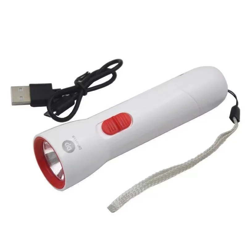 Senter Led Mini dapat diisi ulang USB, senter saku dua mode pertahanan diri, lampu Senter EDC Mini dapat diisi ulang untuk bekerja dan berkemah malam