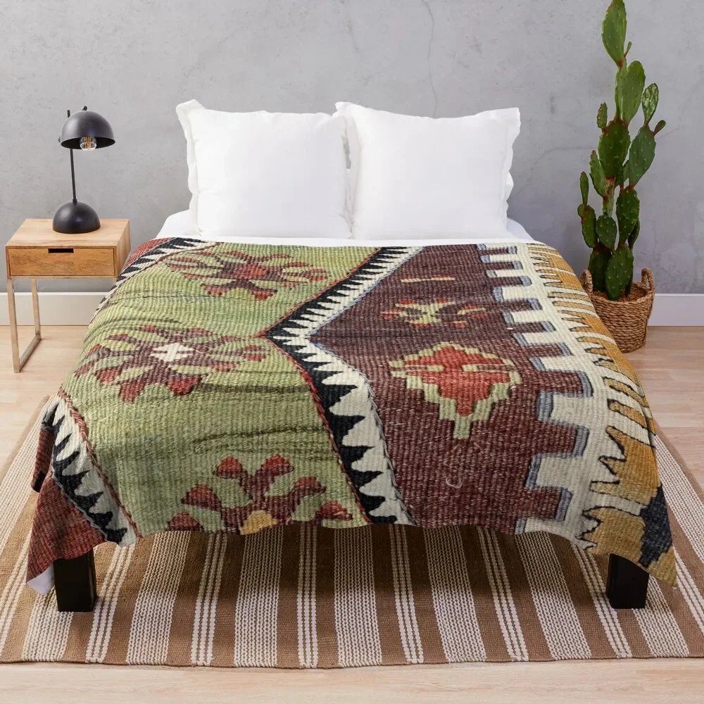 

Decorative Old Kilim, Navaho Weave, Woven Textile, Persian Carpet Throw Blanket christmas decoration Hair Blankets