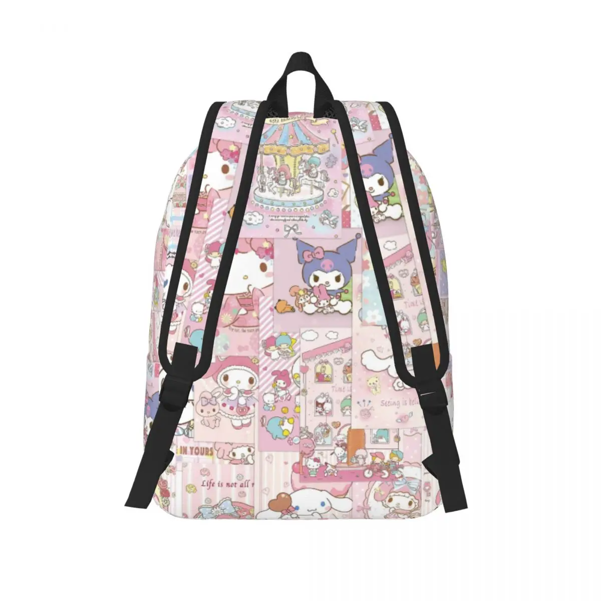 Cartable léger imprimé My Melody pour l'école, l'extérieur, le shopping, le bureau, décontracté, 15 ", 17"