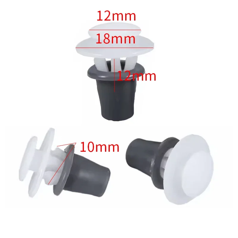 50pcs Side Body Moulding Strip Trim Clips For VW Golf Mk2 Mk3 Vento Jetta Passat 357853575 191853585A Moulding Clip Retainer