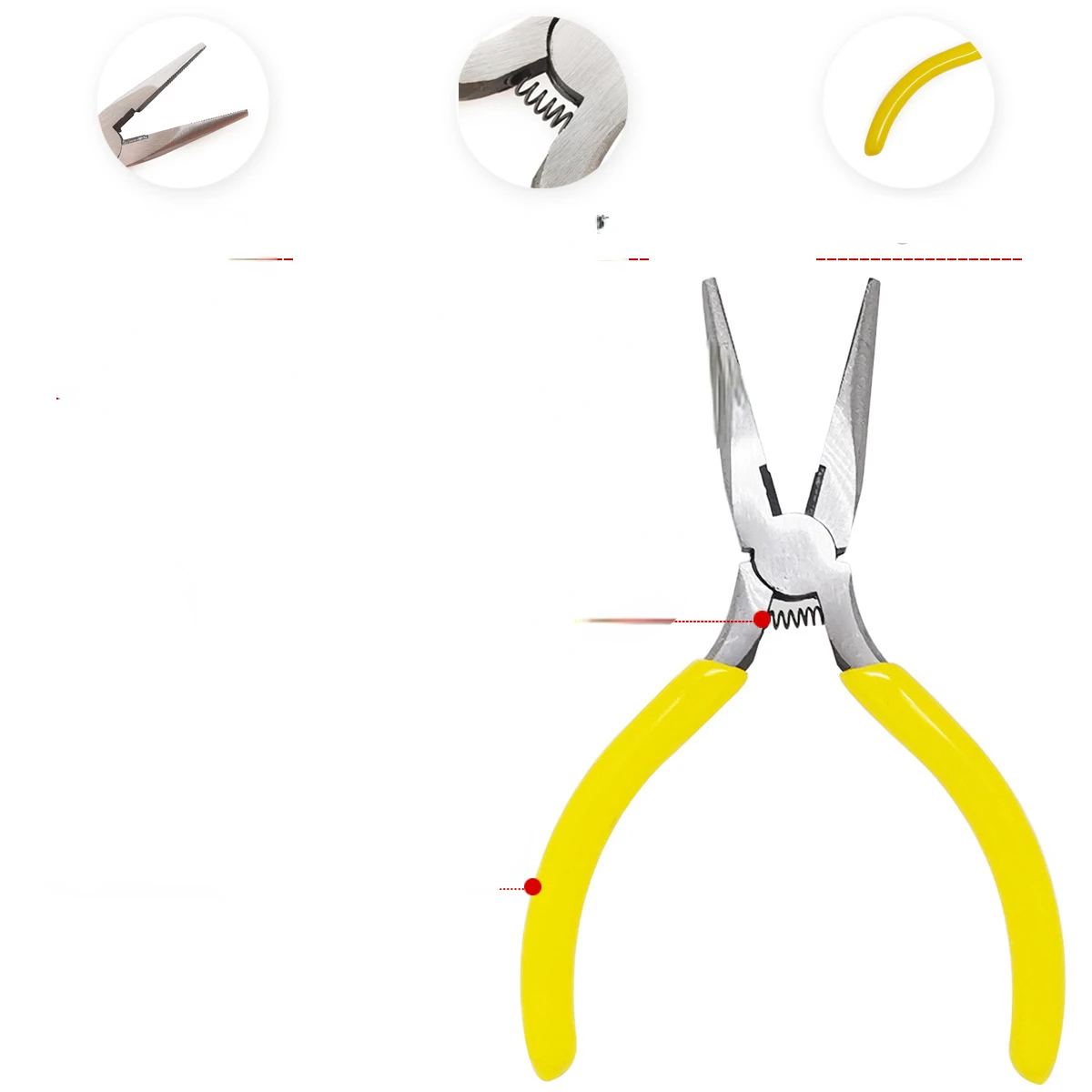 Mini Jewelry Pliers Needle nose pliers Bag Chain Pliers Splitter Bag Chain End Cutting Plier for Zipper Install Stop Repair Kit