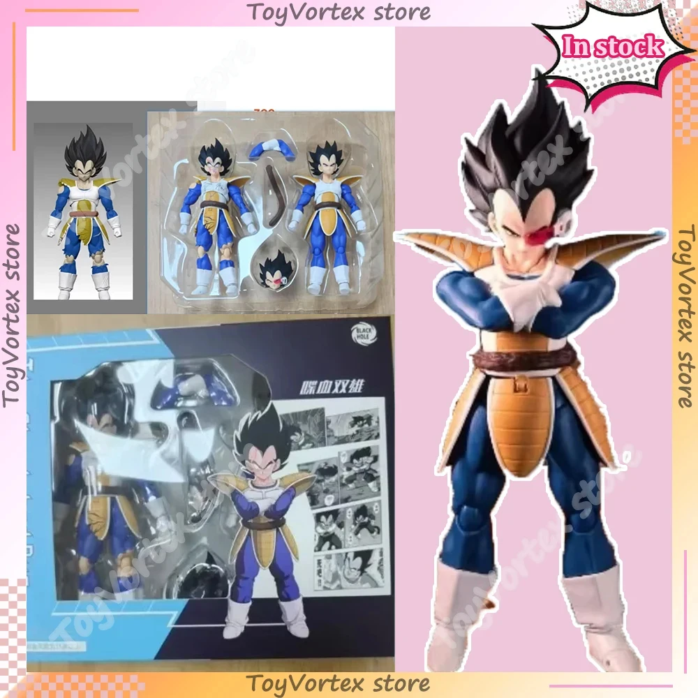 

IN STOCK Black Hole Toys Dragon Ball SHF SSJ Super Saiyan Battle Suit Battle Damage Vegeta Son Goku Action Figures Models Toy