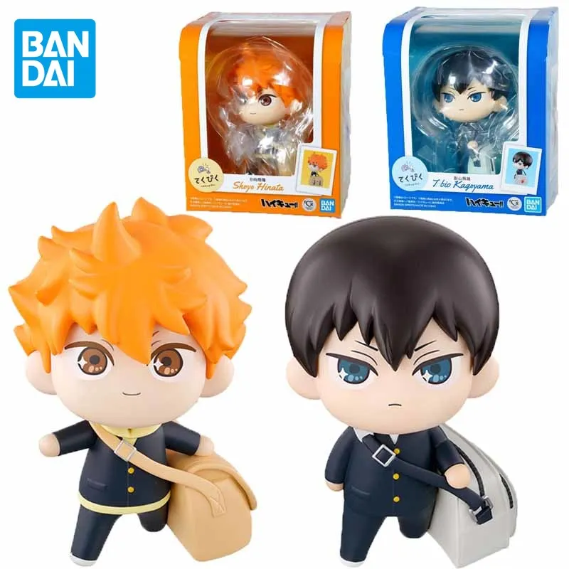 

Bandai Original Tekupiku Haikyuu!! Anime Figure Hinata Shoyo Tobio Kageyama Action Figure Toys for Boys Girls Birthday Gifts