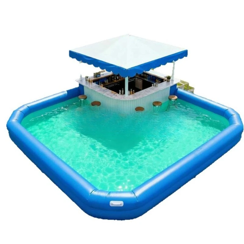 Large inflatable pool swimming pool water park slide, swimming pool inflatable trampoline c