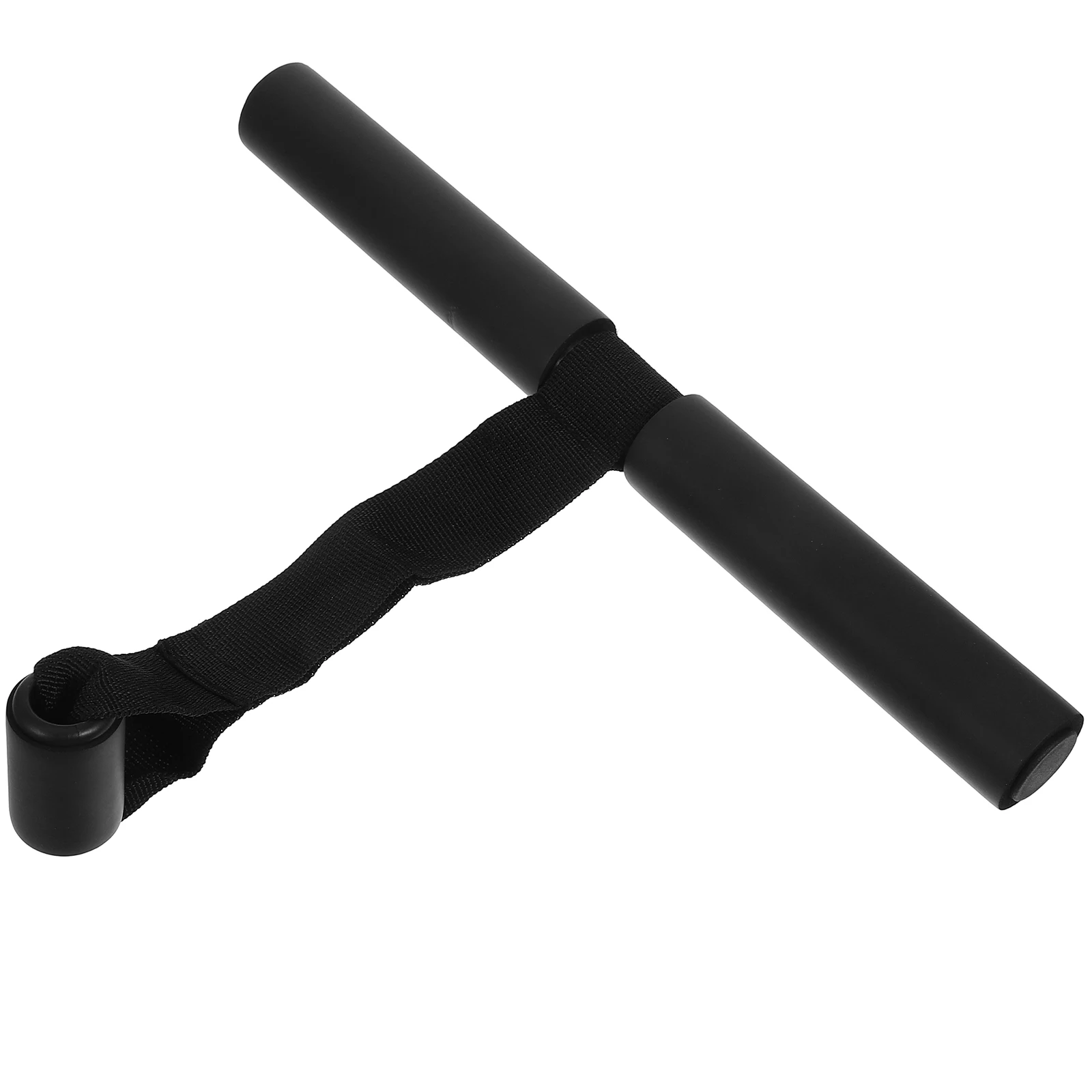 

Household Black Sit-Up Assist Device Steel Fitness Bar T Shape Strap Durable Abdominal Exercise Training Tool Exercise Bar
