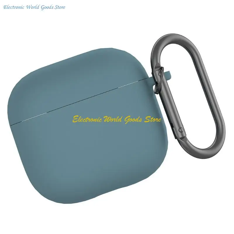 Cubierta protectora silicona líquida A3PD Cubierta a prueba golpes color sólido para auriculares AirPods4