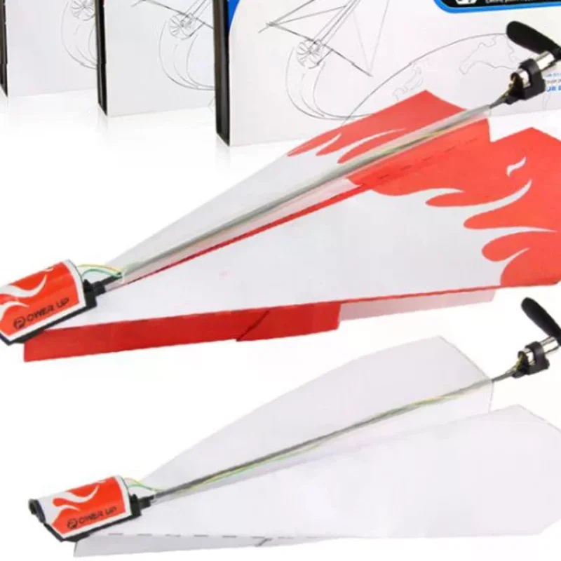 

Airplane Rc Folding Paper Model DIY Motor Power Rc Plane Kids Toy Airplane Model