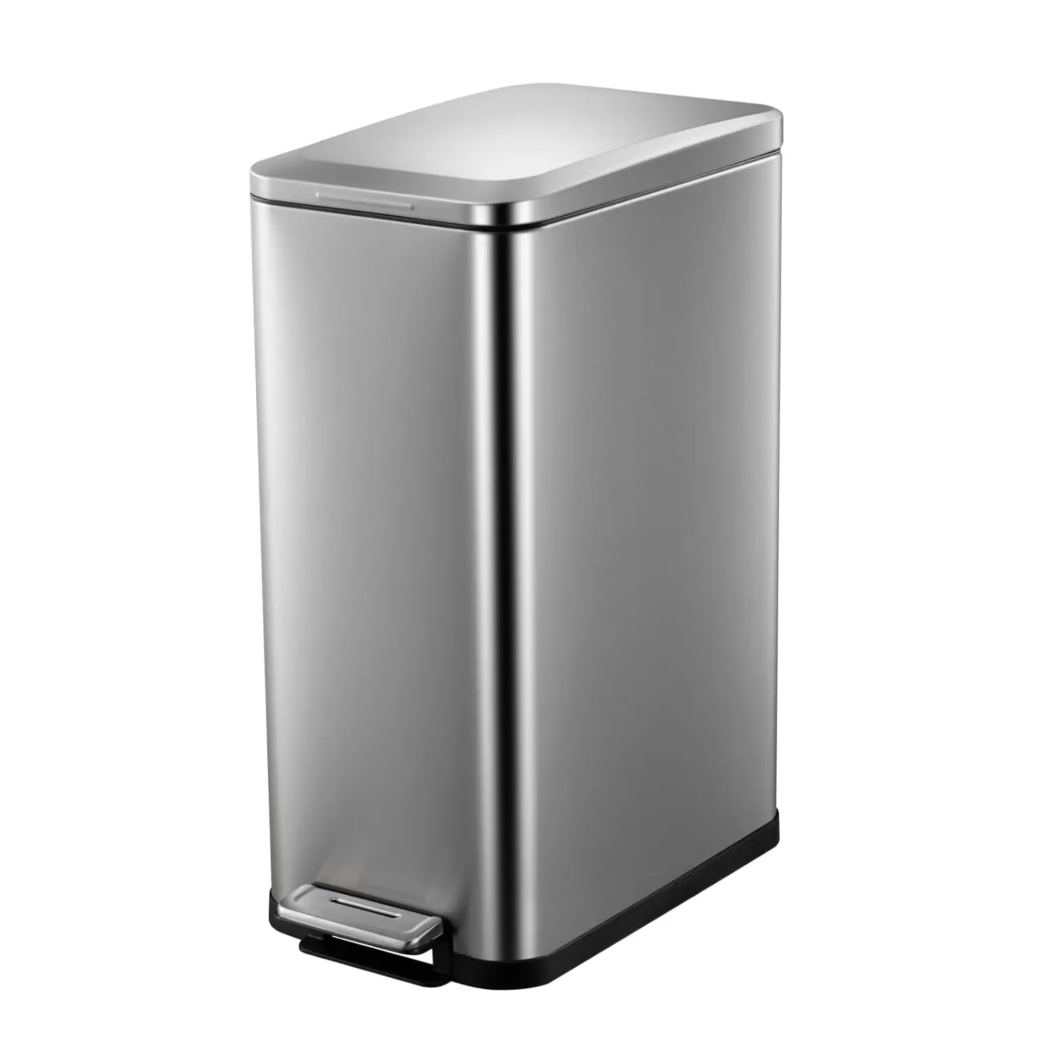 

13.2 Gal / 50L Kitchen Trash Can, SS Garbage Can with Removable Inner Bucket,